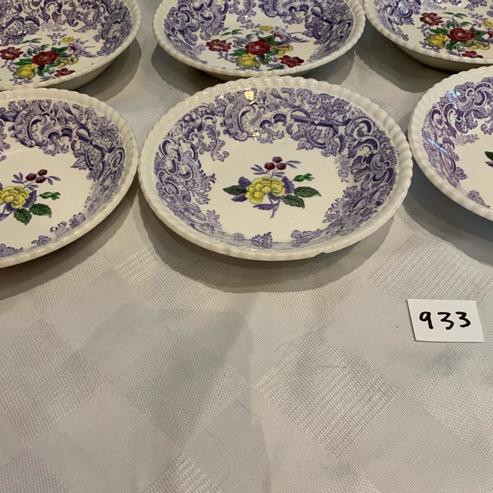 Vintage Spode fruit/dessert (sauce) bowl set - Picture 4 of 8